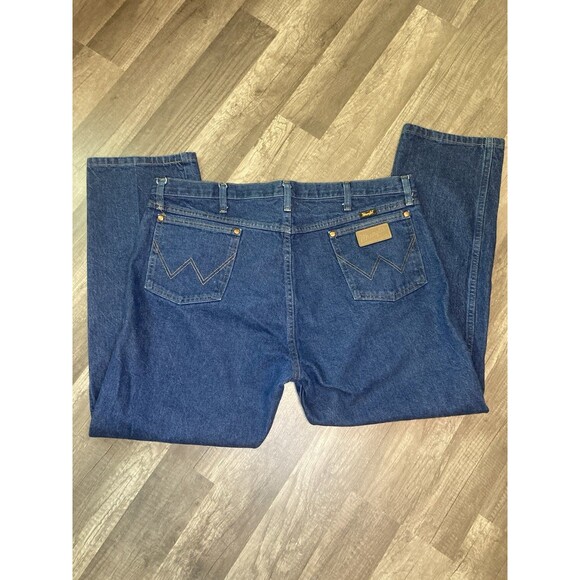 Wrangler Cowboy Cut Original Fit Jeans Size 42x30 Blue Denim Mens 13MWZ